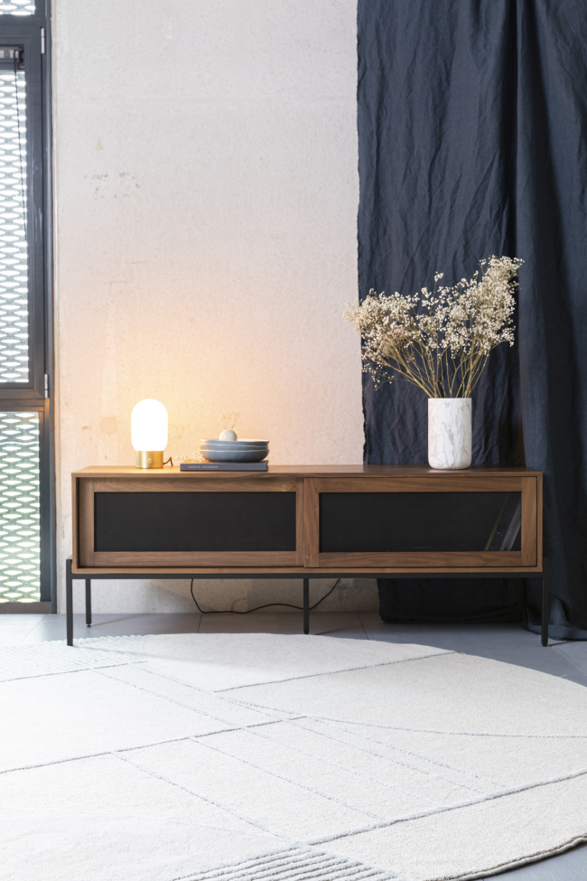 Tappeto 'Bliss' Rotondo 240cm - Grigio/Blu