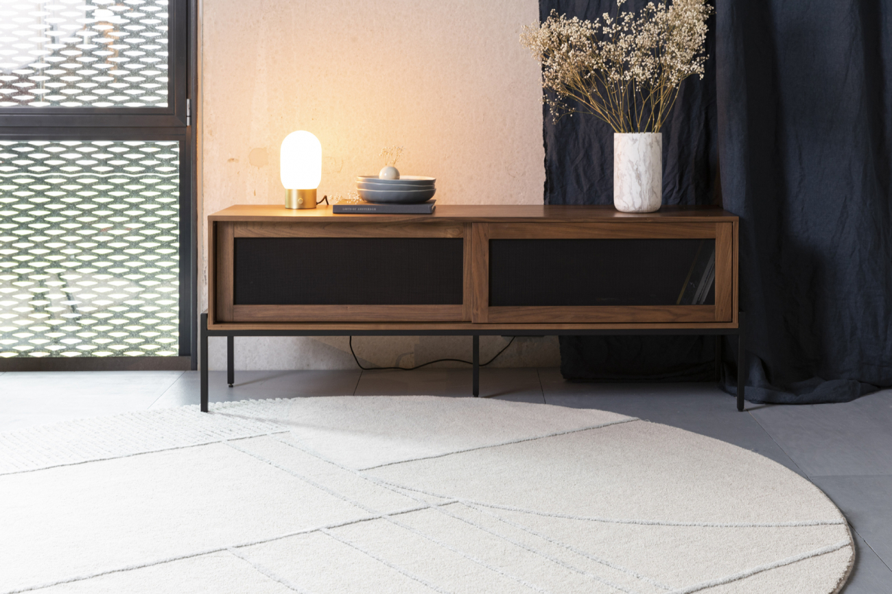 Tappeto 'Bliss' Rotondo 240cm - Grigio/Blu