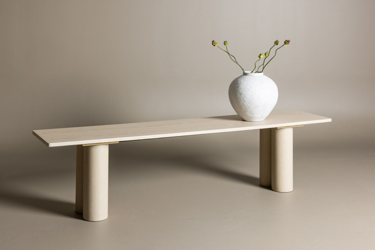 Panca 'Setúbal' - Bianco