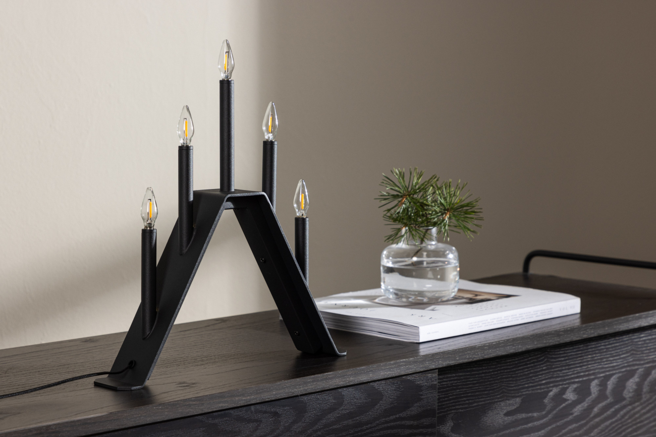 Candelabro dell'Avvento 'Norrlund' - Nero