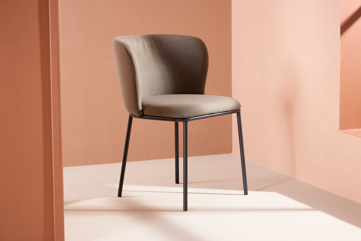 Sedia 'Edina' - Marrone/Nera