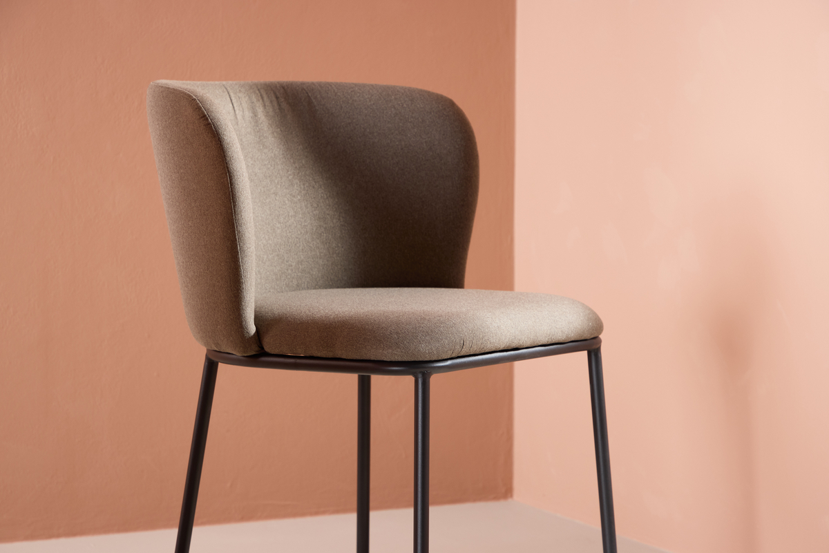 Sedia 'Edina' - Marrone/Nera