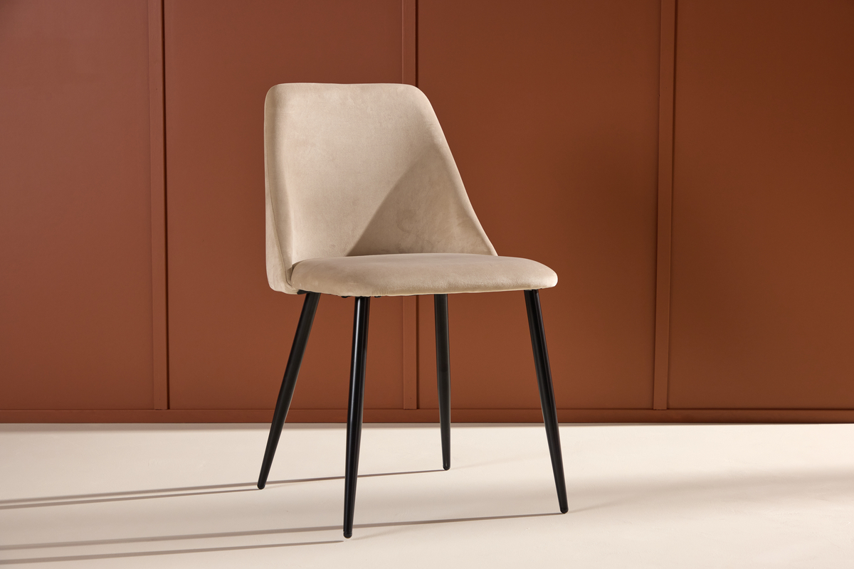 Sedia 'Night' - Beige/Nera