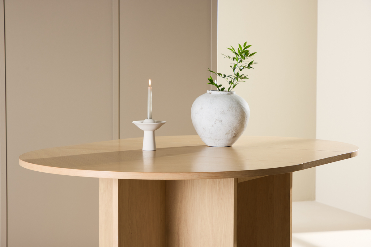 Tavolo da pranzo 'Strada' 170x74cm - Bianco pigmentato