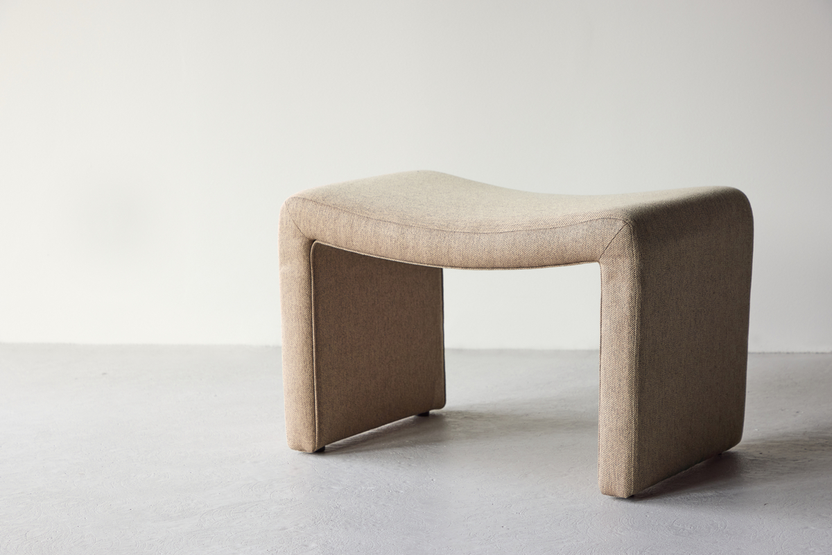 Poggiapiedi 'Nora' - Marrone