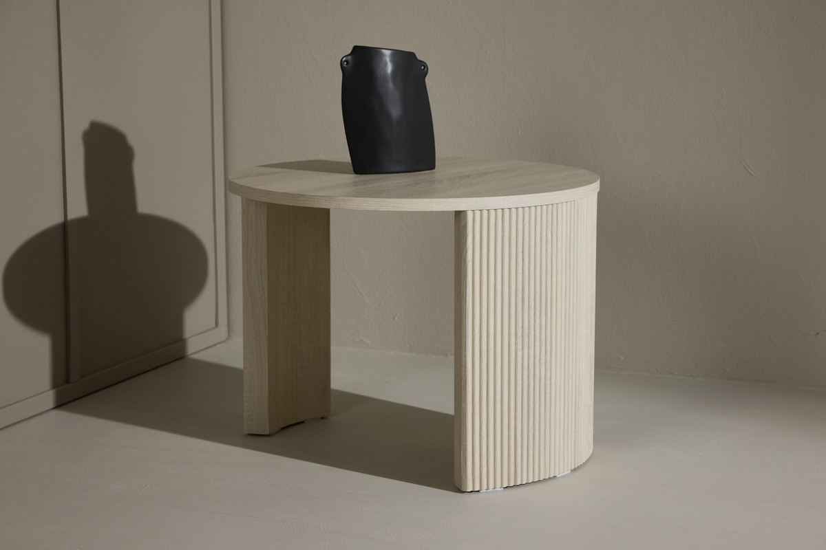 Tavolino 'Bristol' 60x45cm - Bianco pigmentato