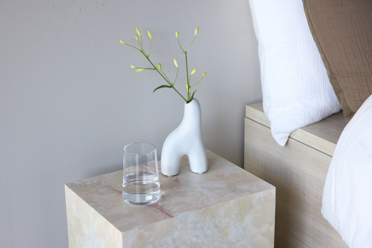 Tavolino laterale 'Eira' 35x25cm - Beige