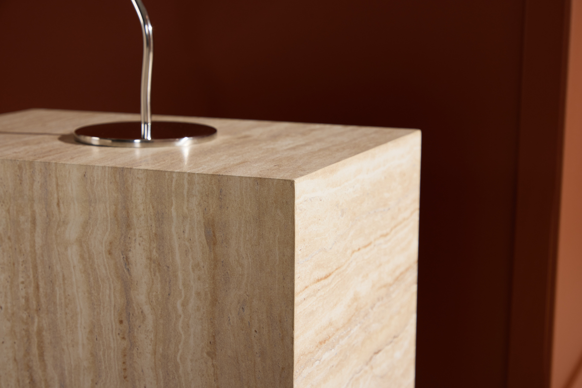 Tavolino laterale 'York' 35x25cm - Beige