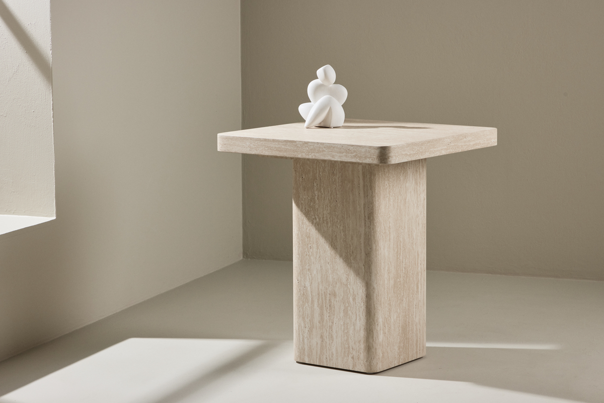 Tavolino 'Qvart' 50x50cm - Beige