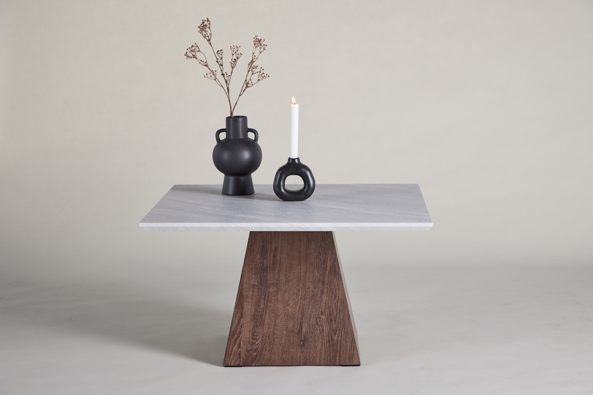 Tavolino 'Ljusnäs' 80x80cm - Grigio chiaro