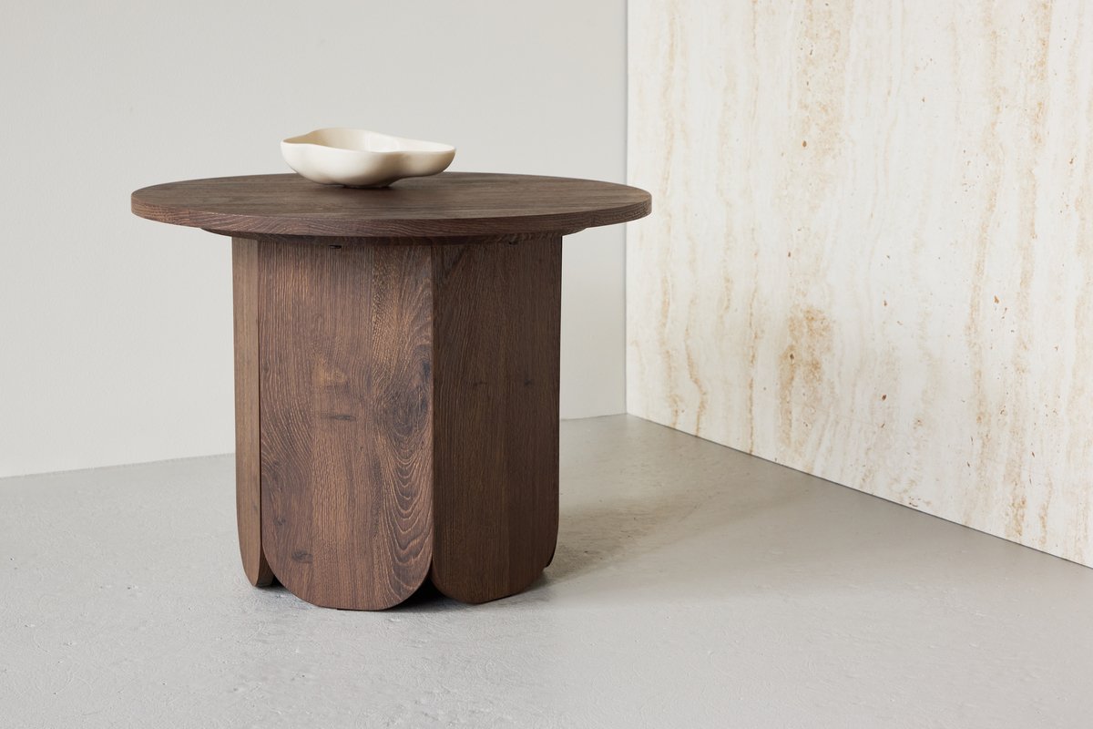 Tavolino 'Björkvik' Rotondo 60cm - Camoscio