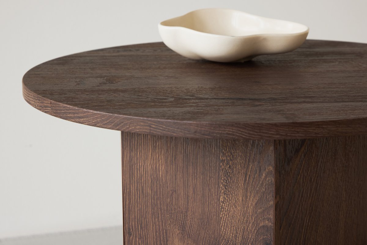 Tavolino 'Björkvik' Rotondo 60cm - Camoscio