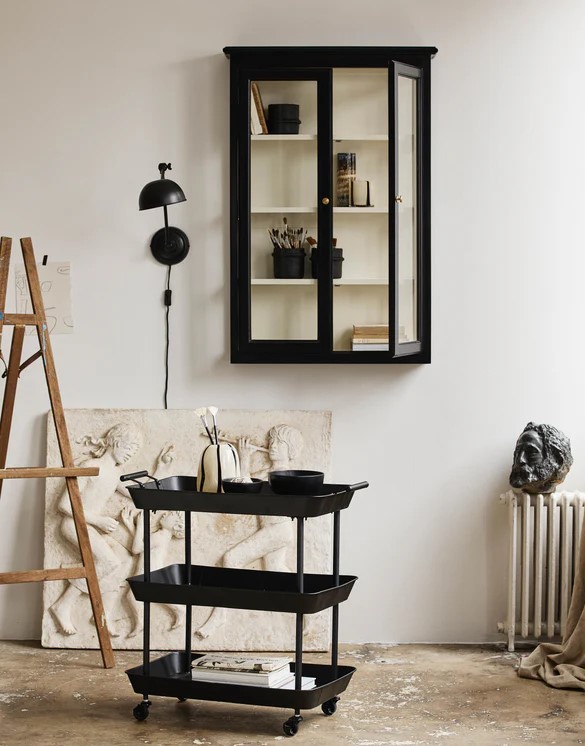 Carrello 'Fulda' - Nero/Ferro