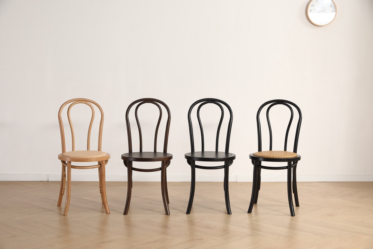 Sedia 'Bistro' - Legno/Nero