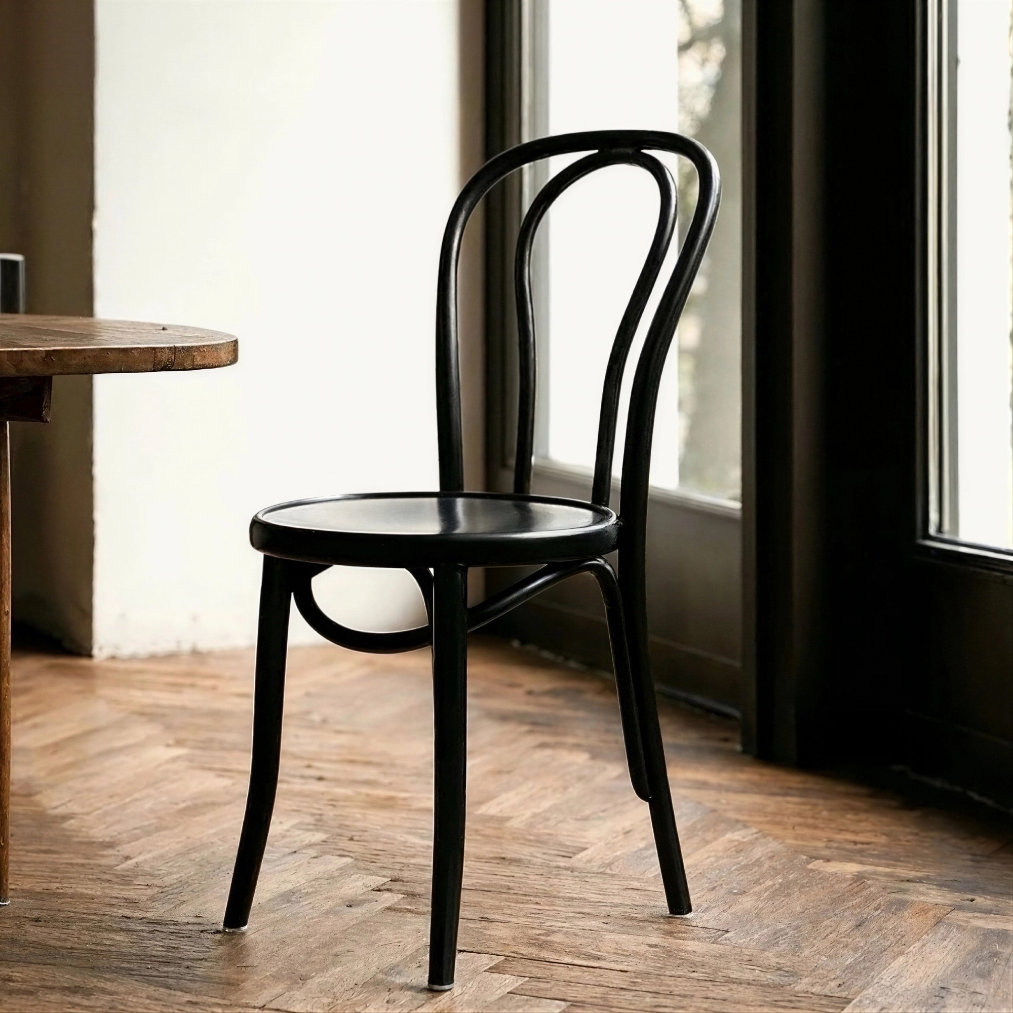 Sedia 'Bistro' - Legno/Nero