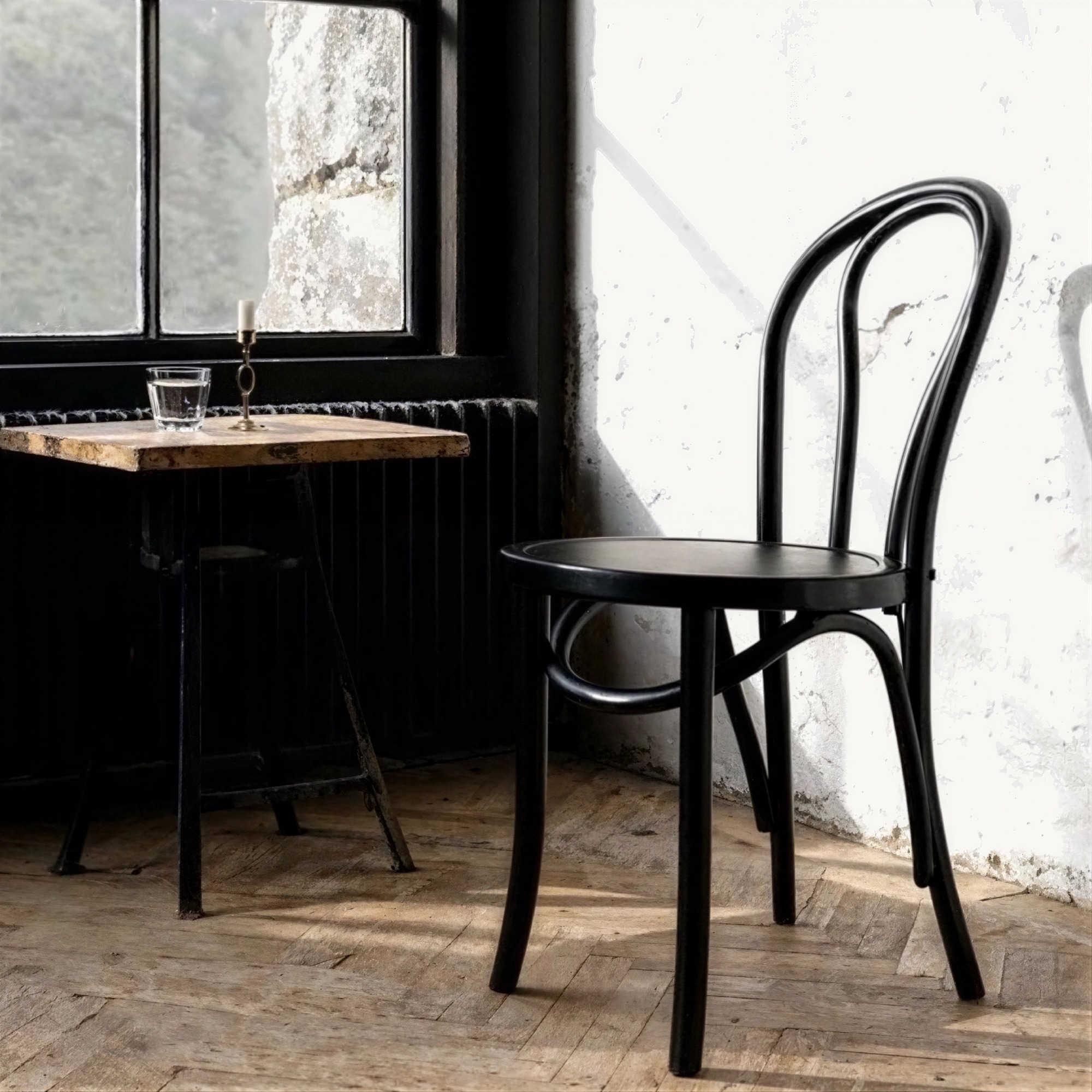 Sedia 'Bistro' - Legno/Nero