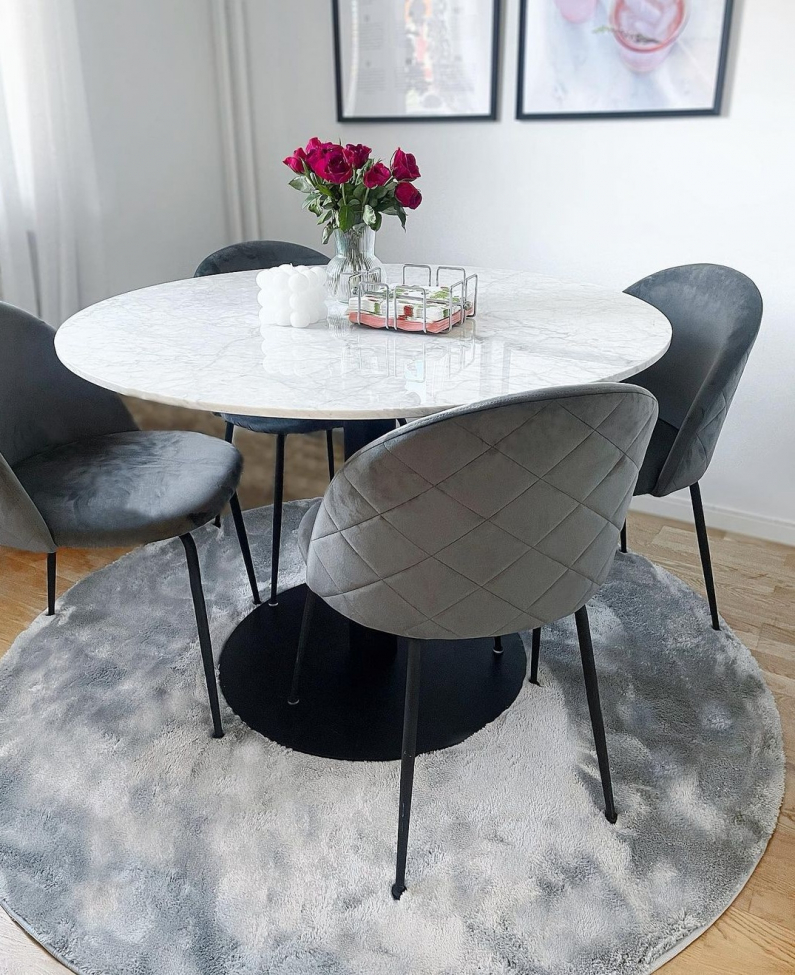 Tappeto rotondo 'Aranga Super Soft' 80cm - Grigio