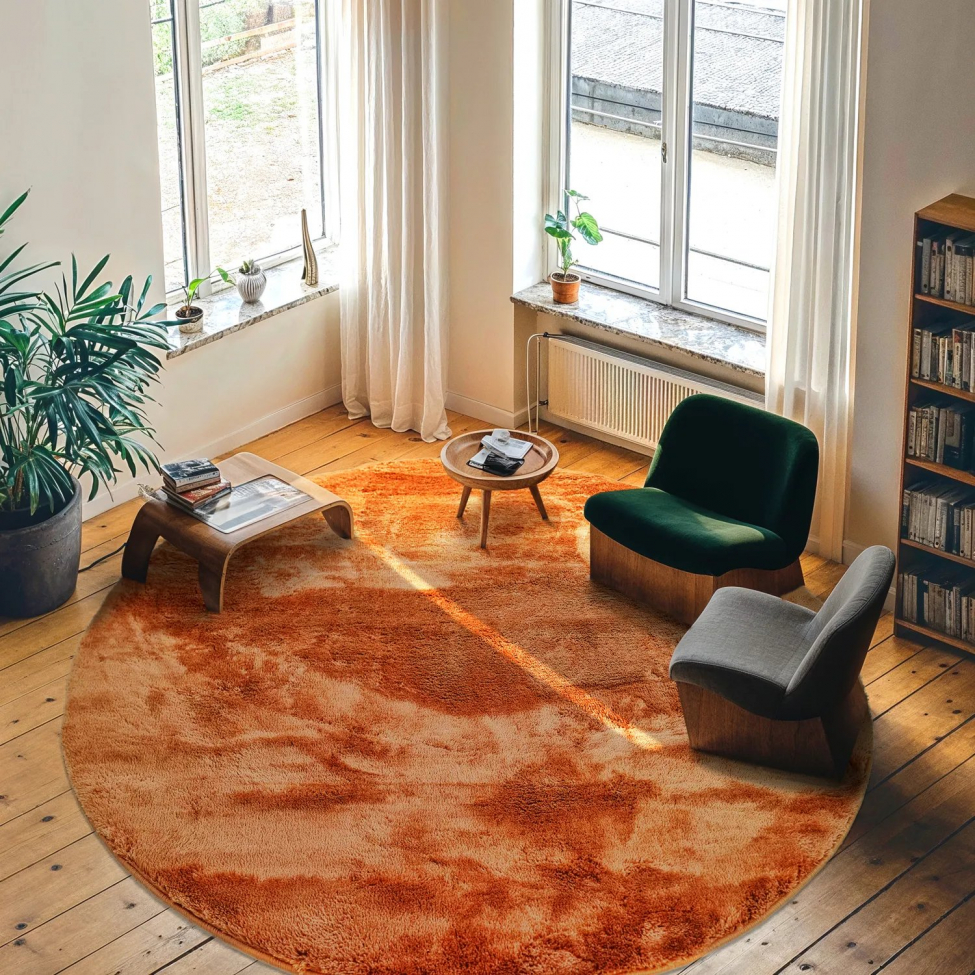 Tappeto rotondo 'Aranga Super Soft' 200cm - Arancione