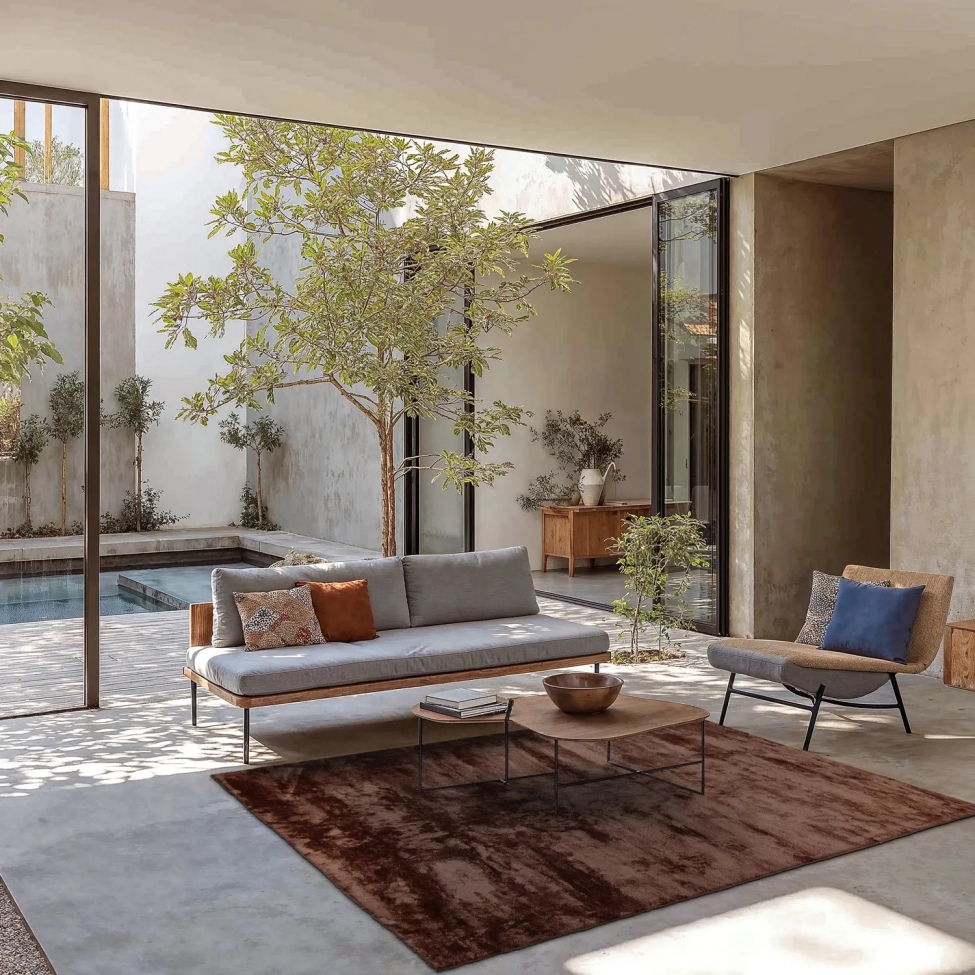 Tappeto 'Aranga Super Soft' 60x120cm - Marrone scuro