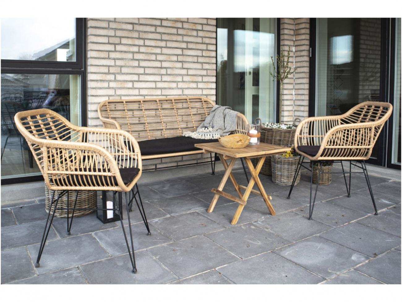 Poltrona 'Trieste' - Naturale