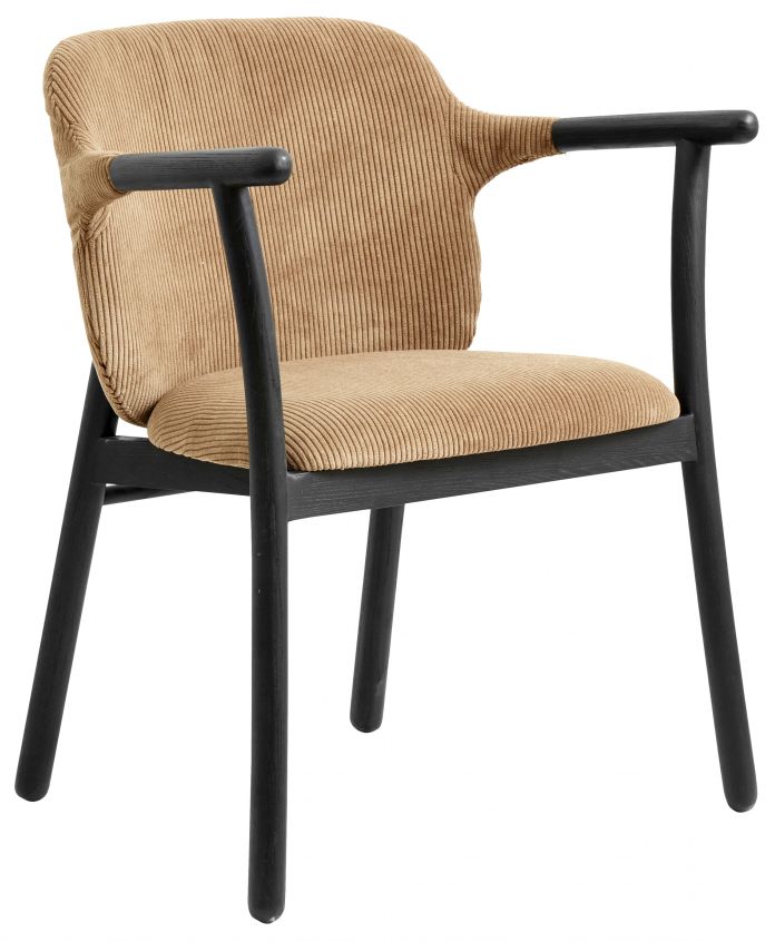 Sedia 'Esrum' - Nero/Beige