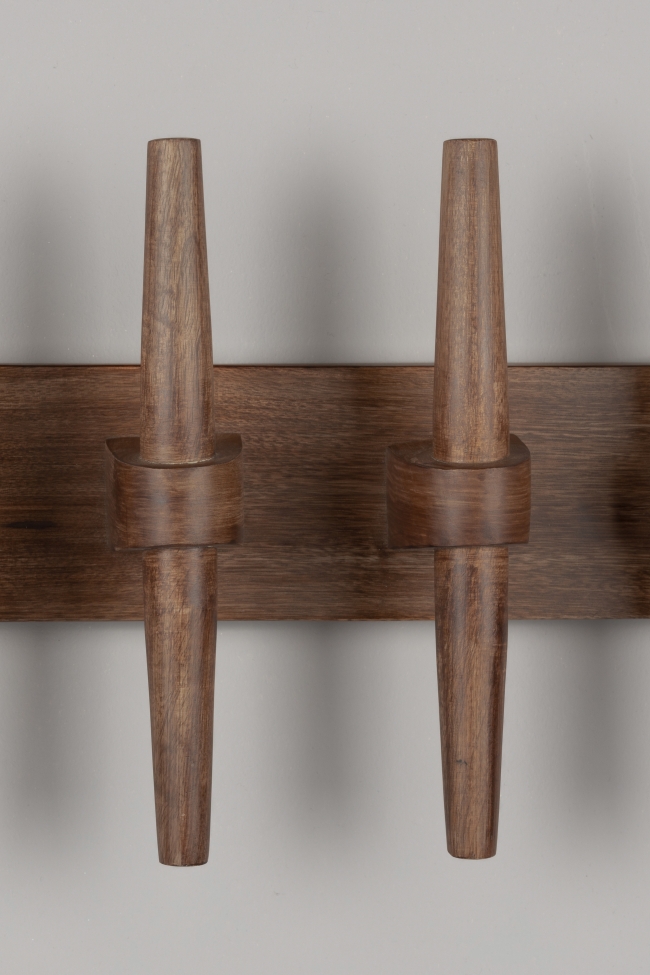 Attaccapanni da parete 'Jakub' - Noce