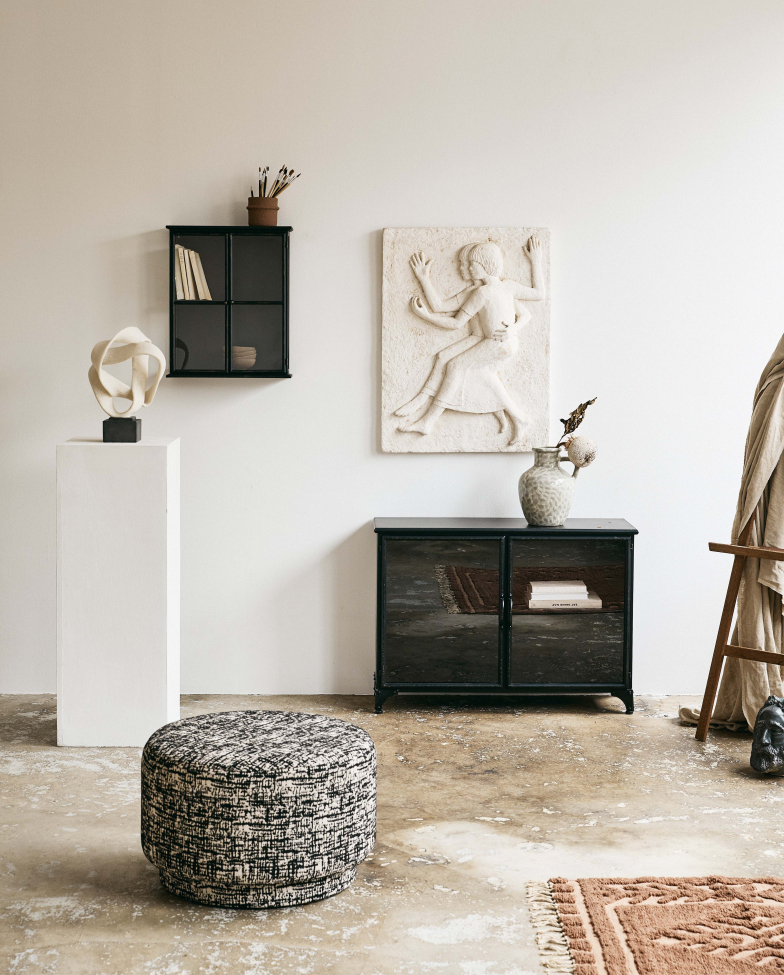 Puff 'Bomu' - Nero/Bianco