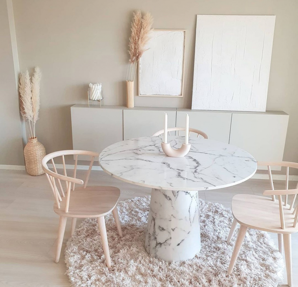 Tappeto rotondo 'Janjira' 80cm - Offwhite