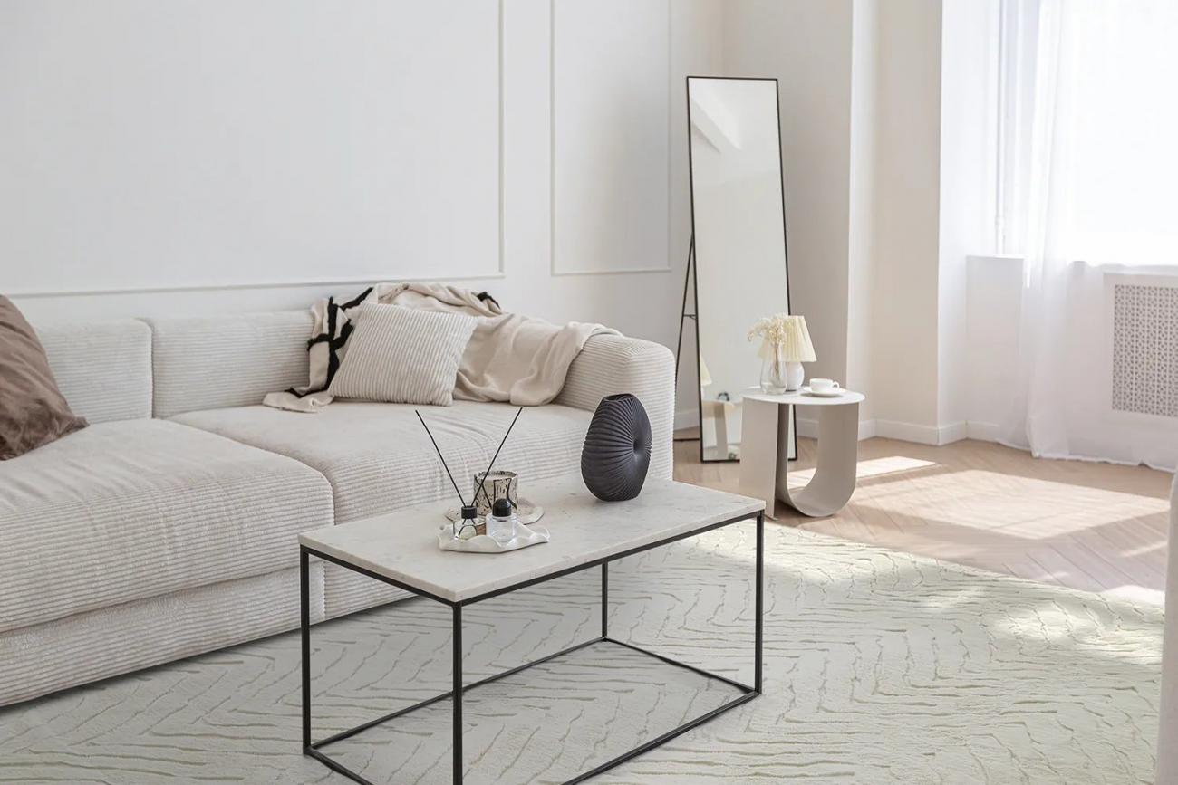 Tappeto a pelo lungo 'Wren' 235x340cm - Bianco