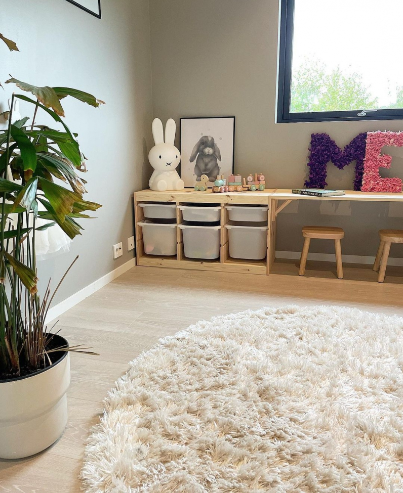 Tappeto rotondo 'Janjira' 120cm - Offwhite