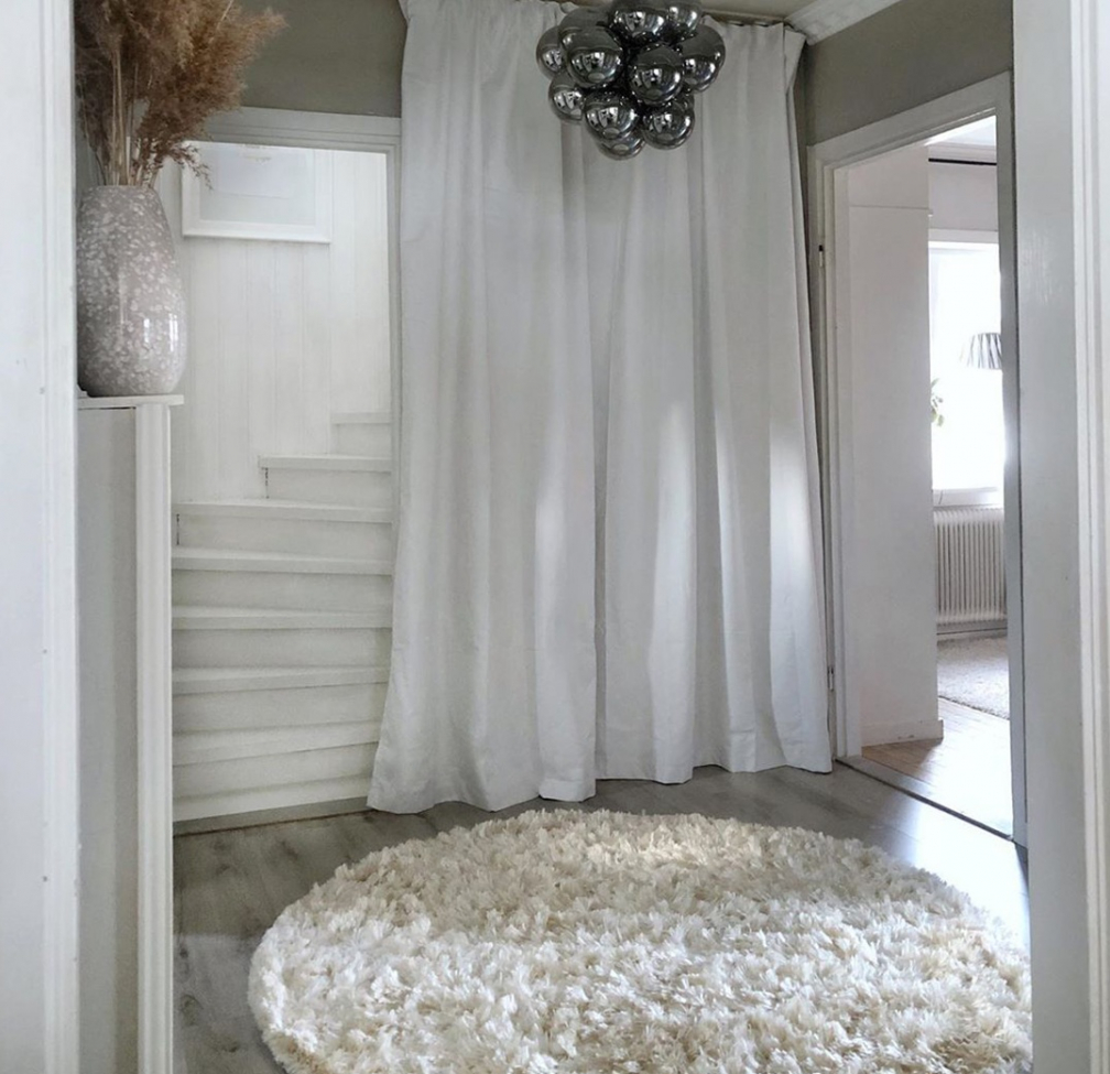 Tappeto rotondo 'Janjira' 300cm - Bianco sporco