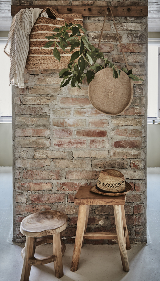 Panca 'Palle' - Naturale