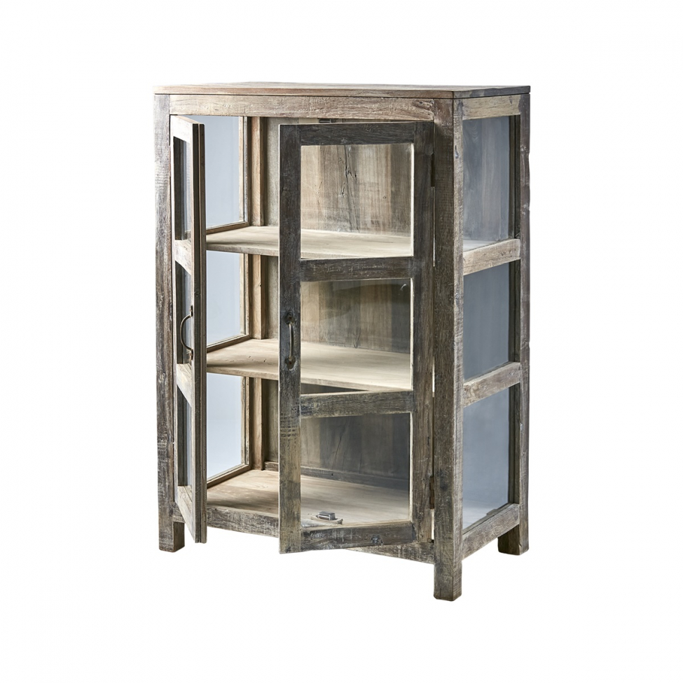 Vetrina 'Riko' 120cm - Legno riciclato