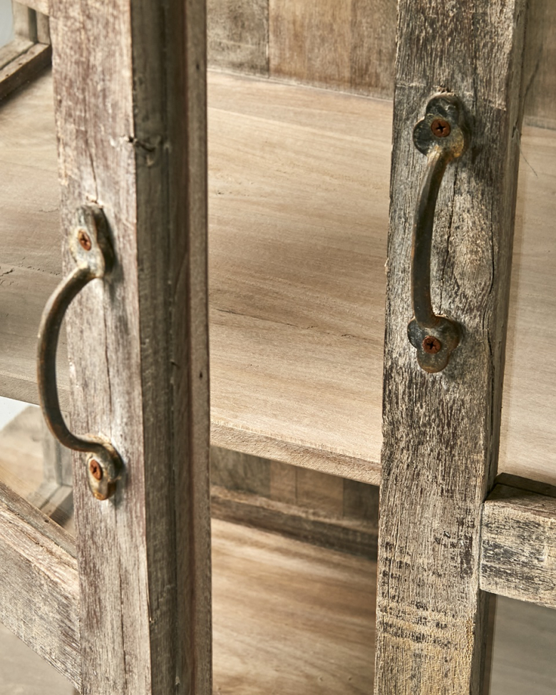 Vetrina 'Riko' 120cm - Legno riciclato