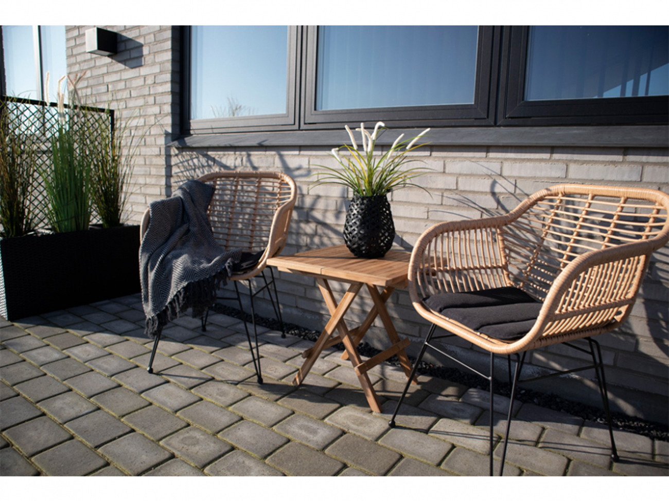 Tavolino 'Bilbao' 50x50 - Naturale