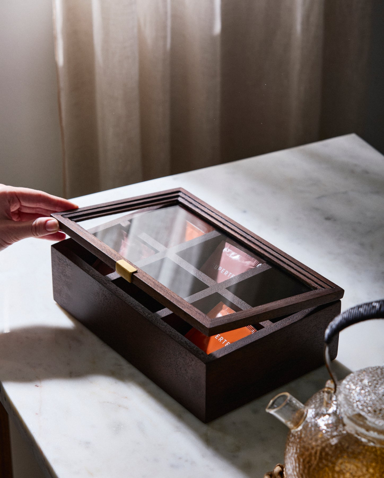 Scatola di stoccaggio 'Puyo' - Marrone