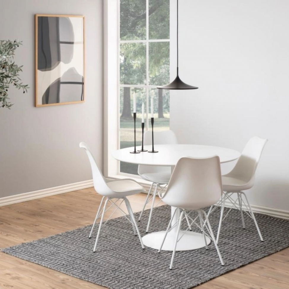 Sedia 'Eris' - Bianco/Grigio