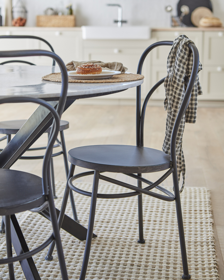 Sedia 'William' - Grigio scuro