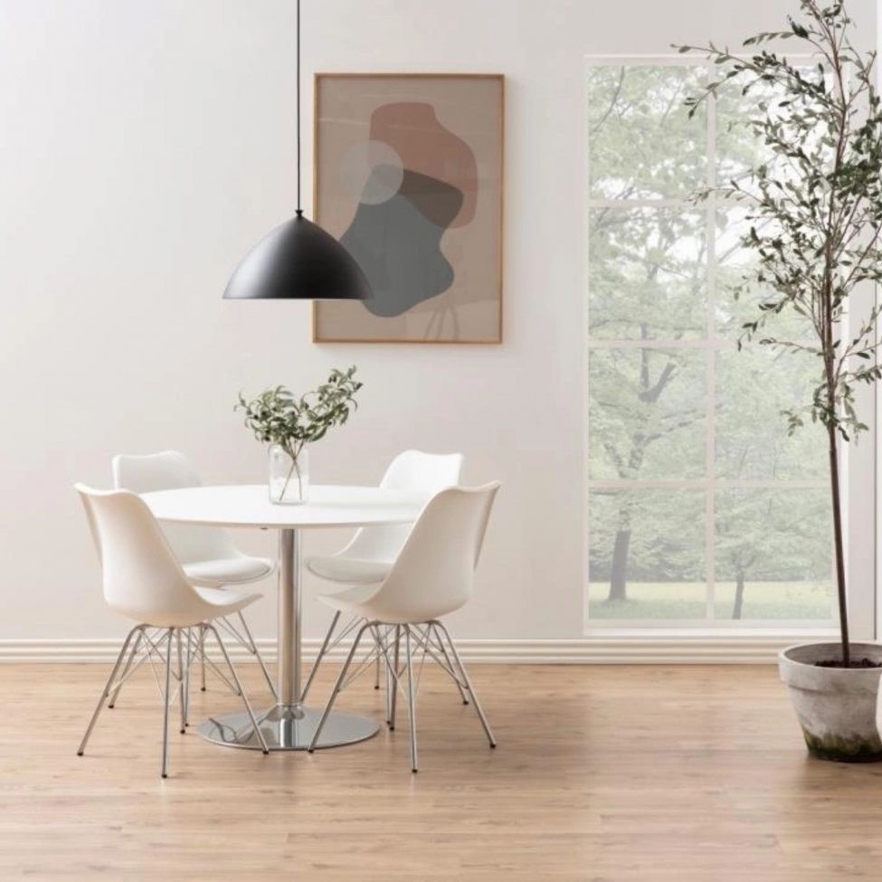 Sedia 'Eris' - Bianco/Argento