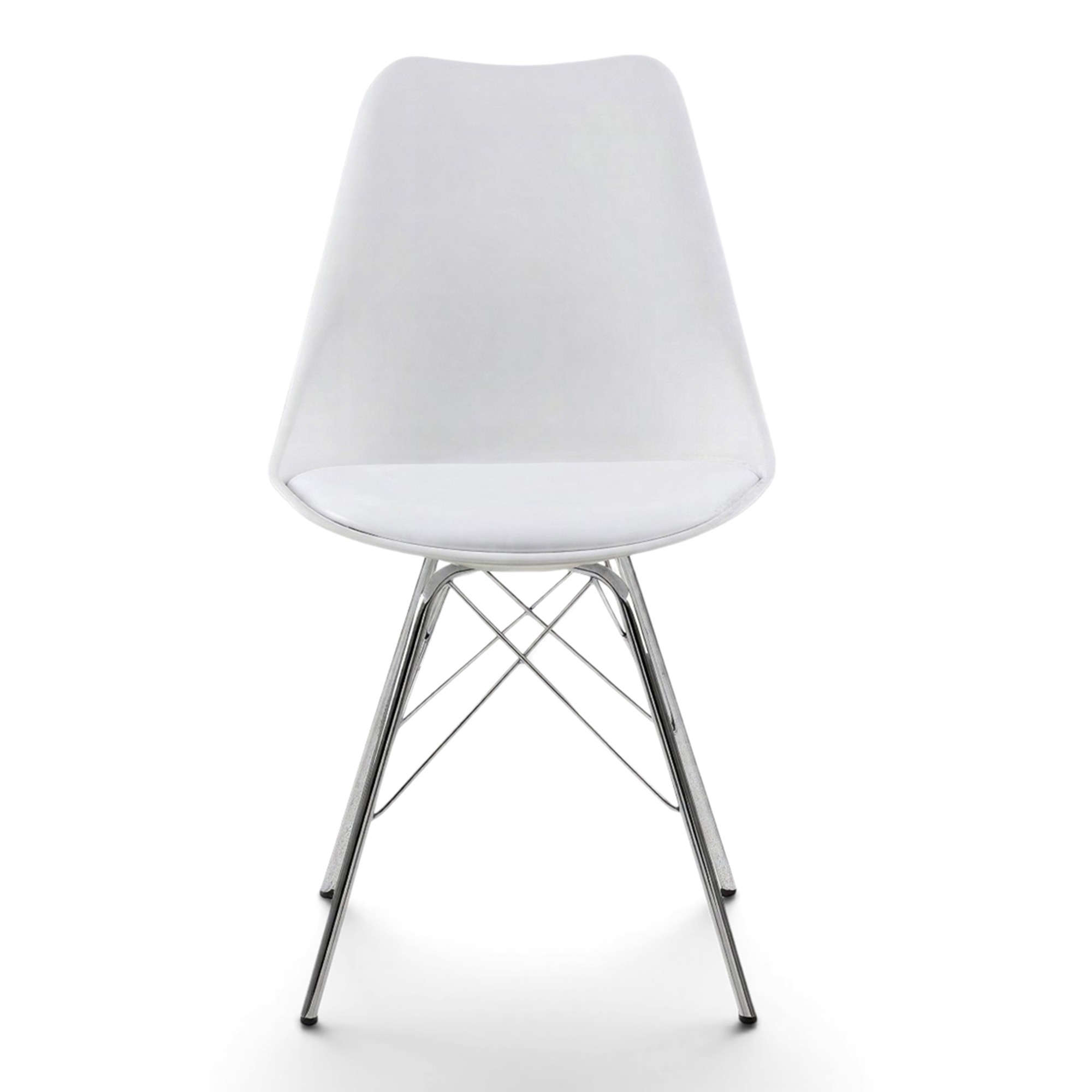 Sedia 'Eris' - Bianco/Argento