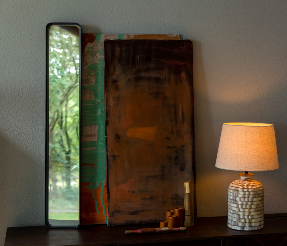 Specchio 'Black Beam' - Nero