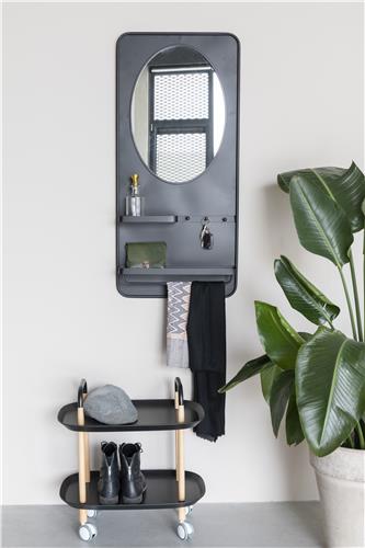 Specchio 'Pascal' L - Nero