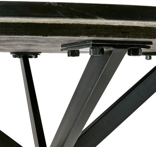 Tavolo 'Milan' Rotondo 120cm - Nero