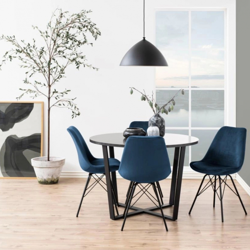 Sedia 'Eris' - Blu/Nero