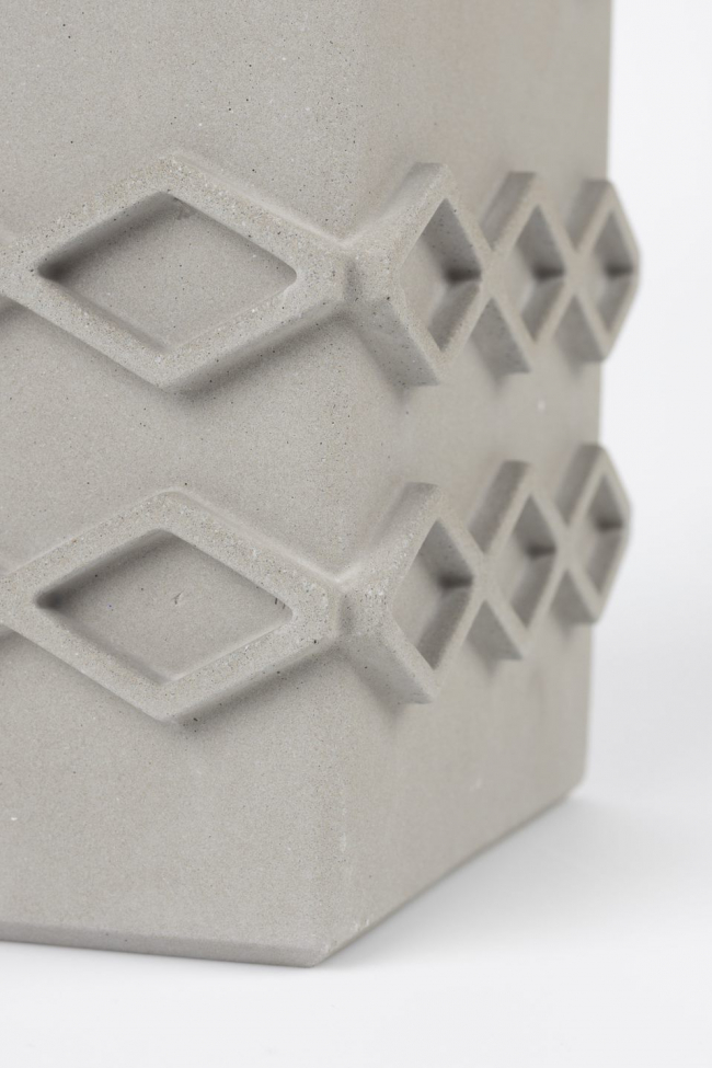 Vaso 'Graphic Square' - Grigio