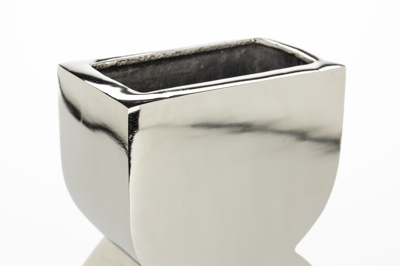 Vaso Cones L 'Shiny Silver' - Argento