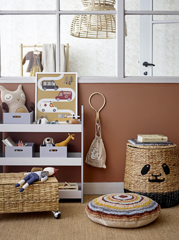 Cesto 'Panda' - Naturale/Nero