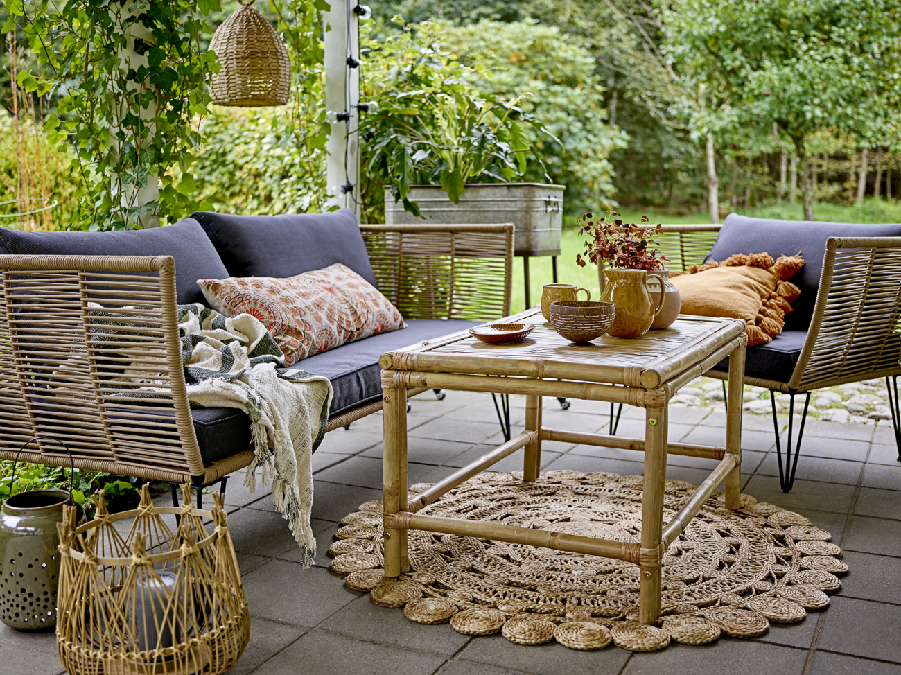 Divano 'Mundo' - Naturale/Grigio