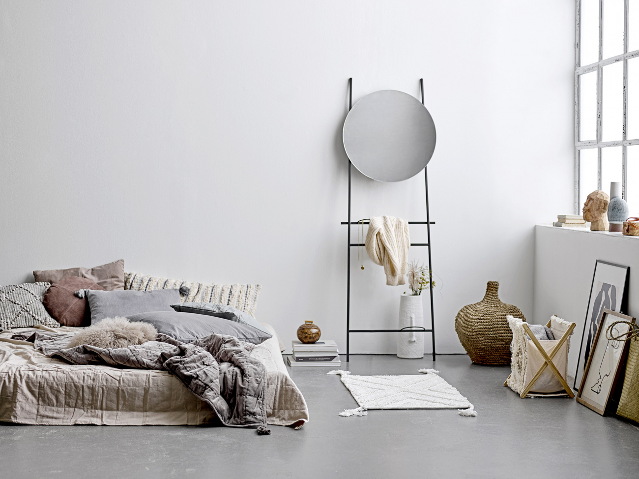 Vaso 'Deco' - Bianco/Terracotta