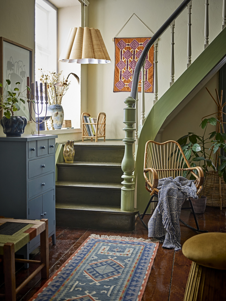 Sedia a dondolo 'Reine' - Naturale/Rattan